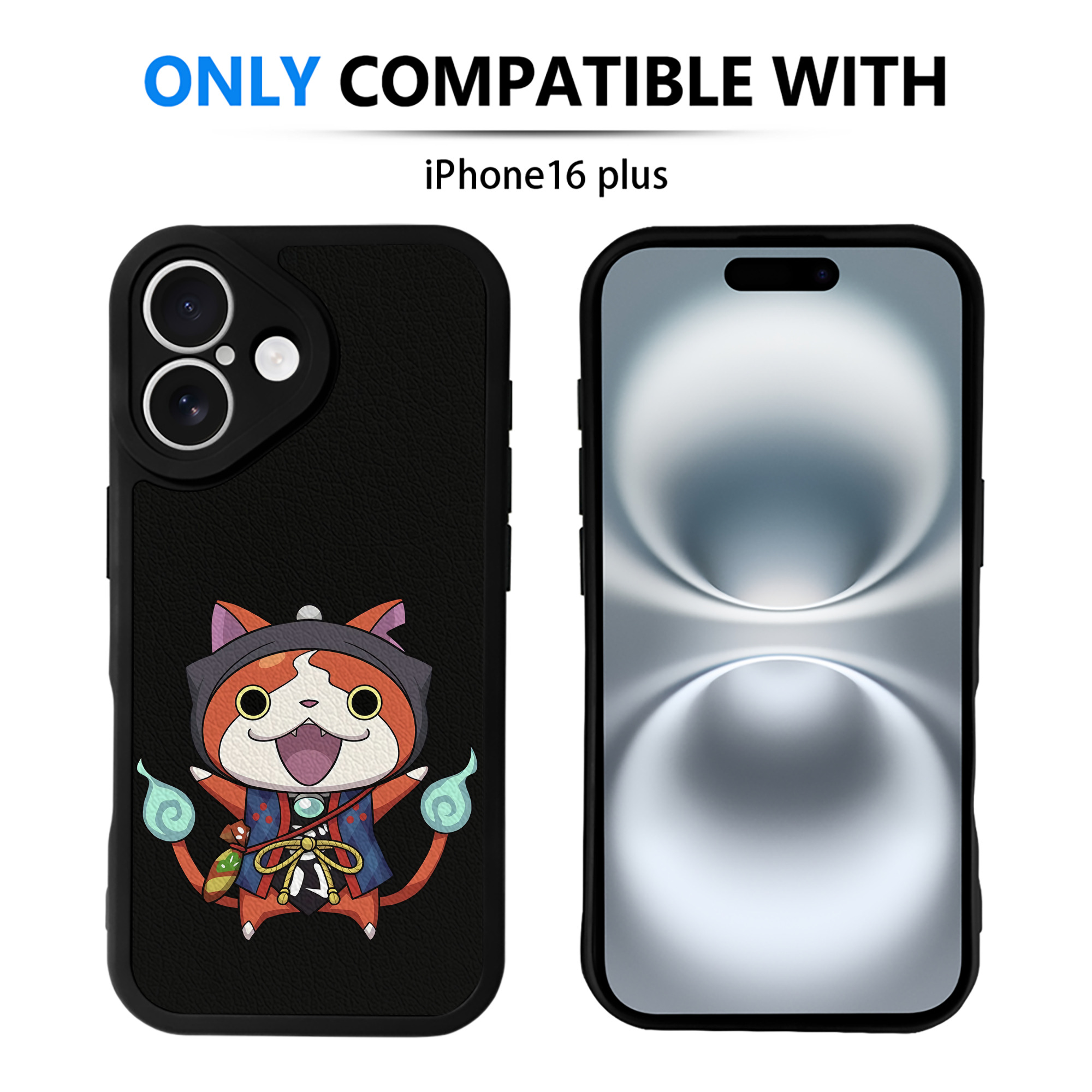 （画像用） 妖怪ウォッチ Yo-kai Watch 【iPhone 16シリーズ対応】シリコンスマホケース（レザー調） 材質：シリコン